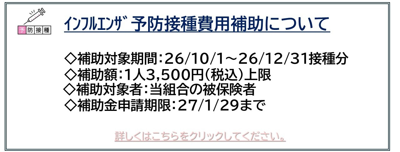 インフル補助案内